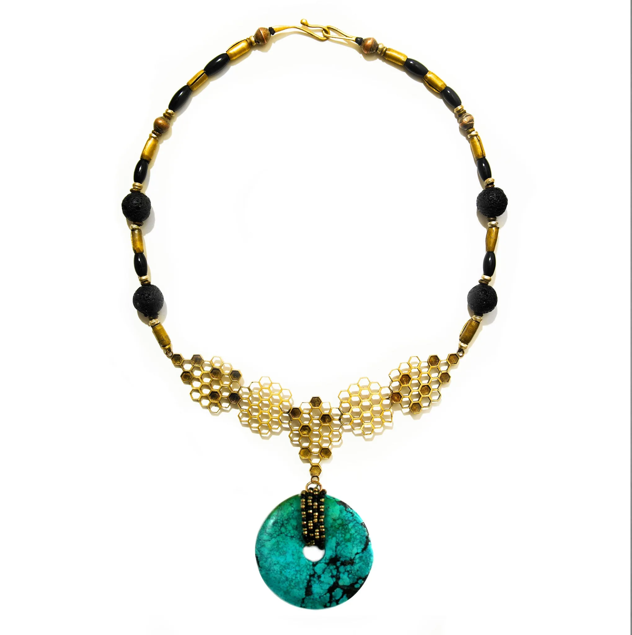 Honeycomb Stone Necklace