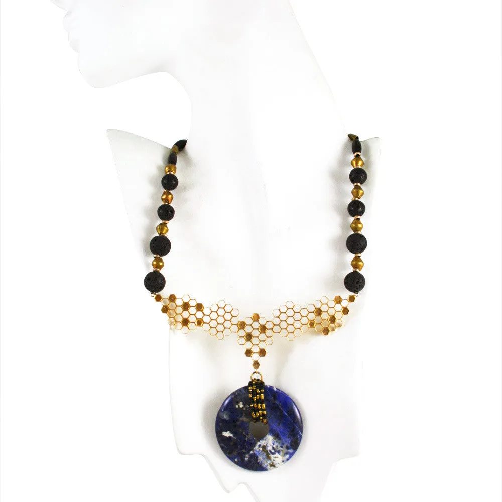 Honeycomb Stone Necklace