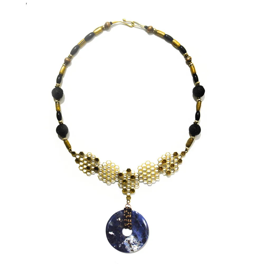 Honeycomb Stone Necklace