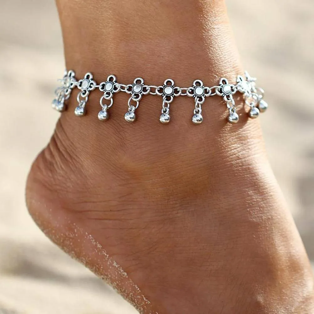 Hot Vintage Bracelet Foot Jewelry Pulseras Retro Anklet For Women Girl Ankle Leg Chain Charm Bracelet Fashion Jewelry