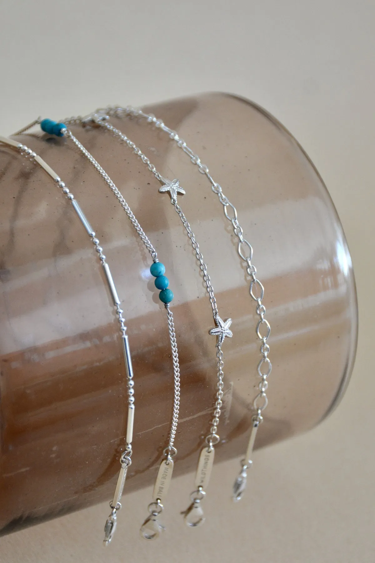 Island anklet silver