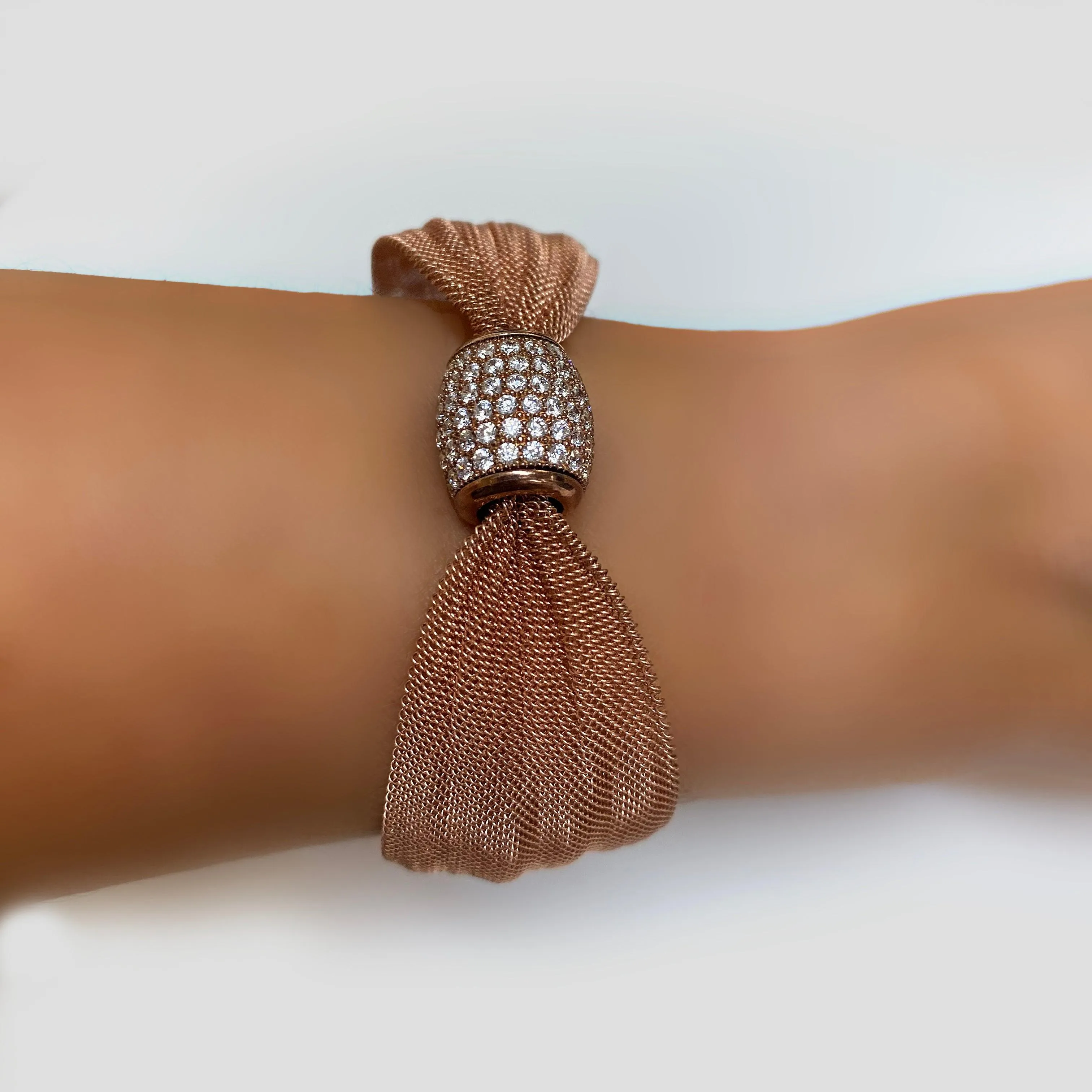 Italian Sterling Silver Mesh Bracelet
