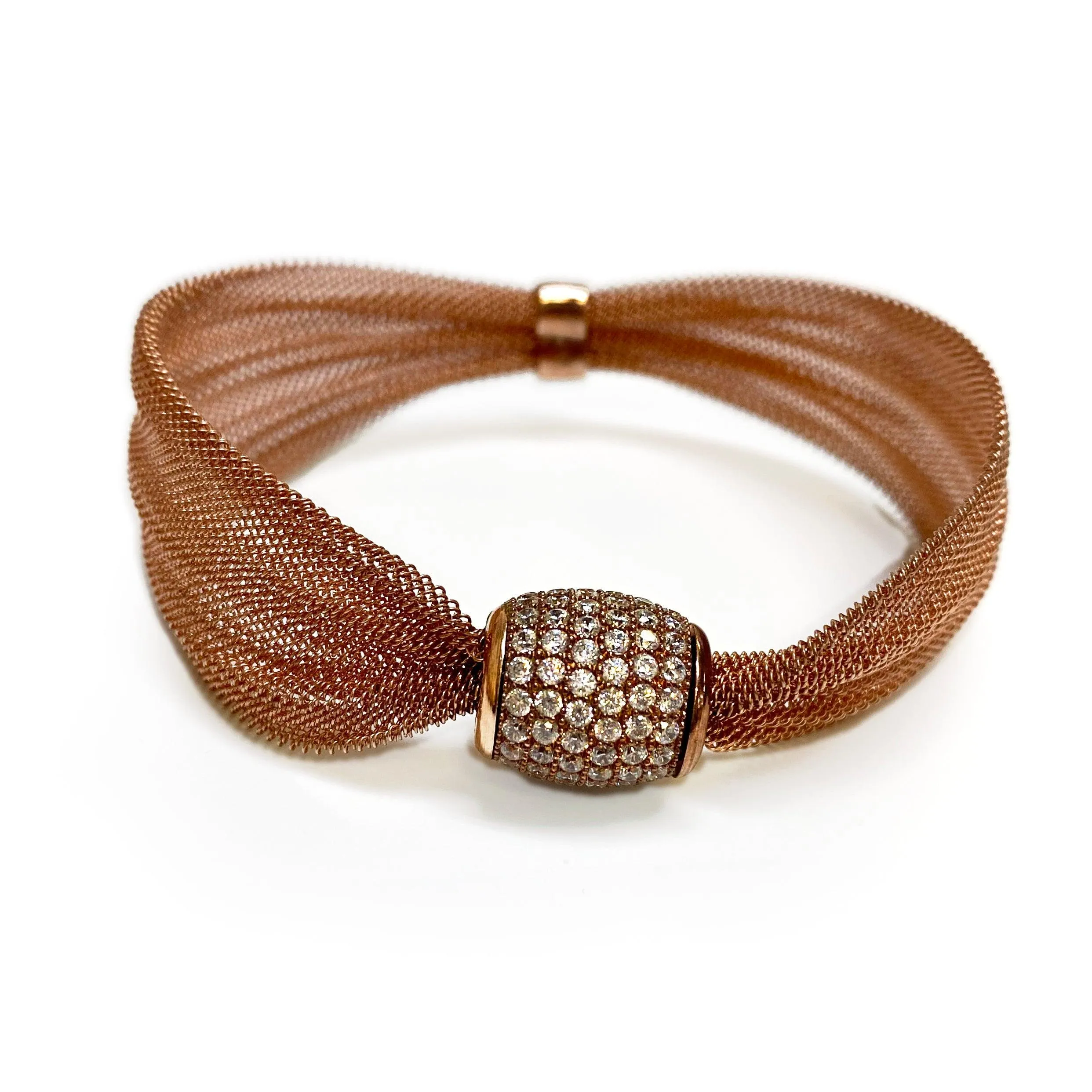 Italian Sterling Silver Mesh Bracelet