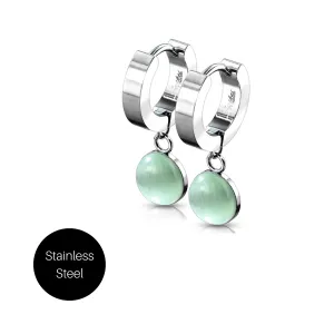 Jade Hoop Earrings