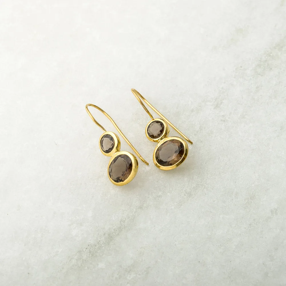 Jessica, Smokey Quartz Earrings