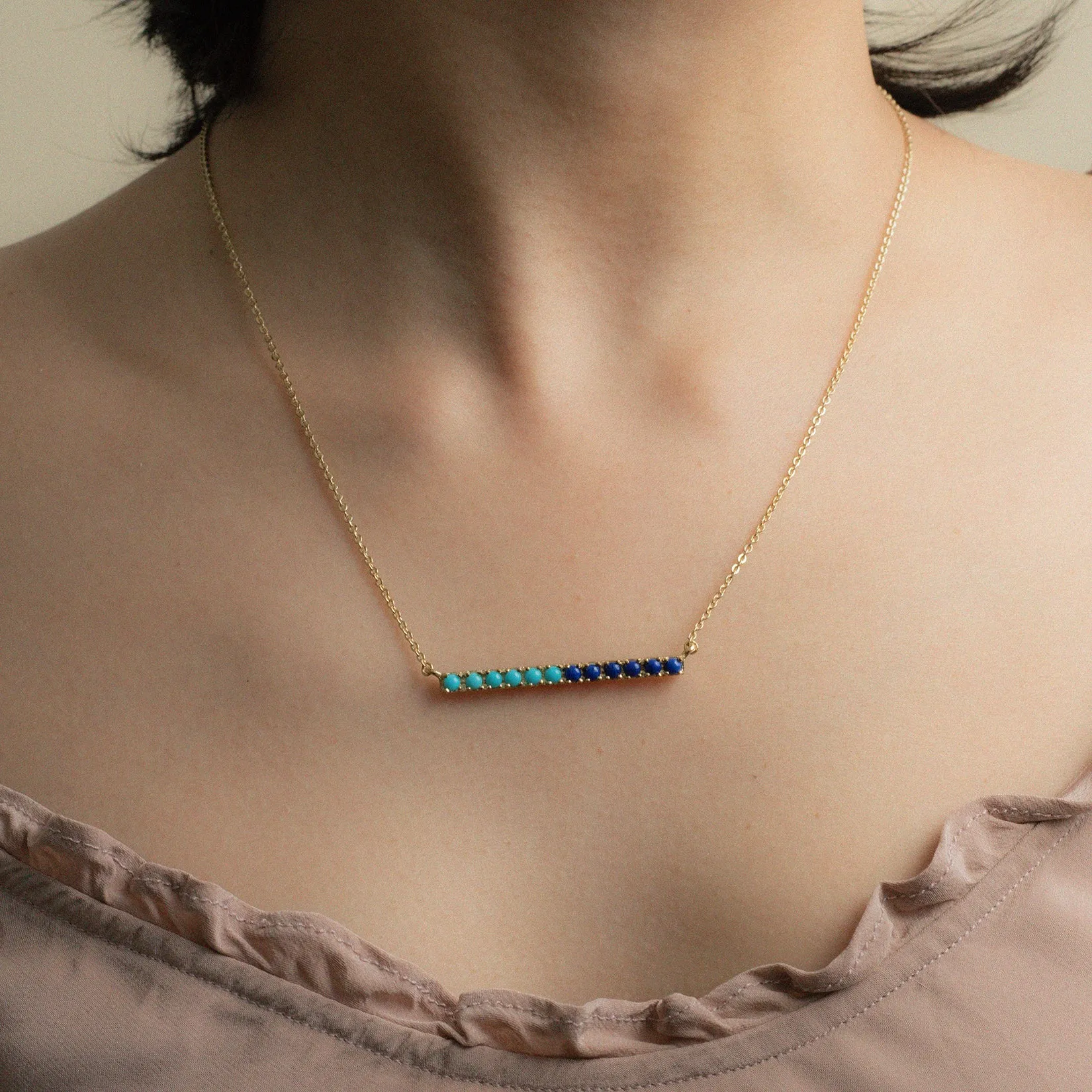 Julie Lapis Lazuli and Turquoise Necklace