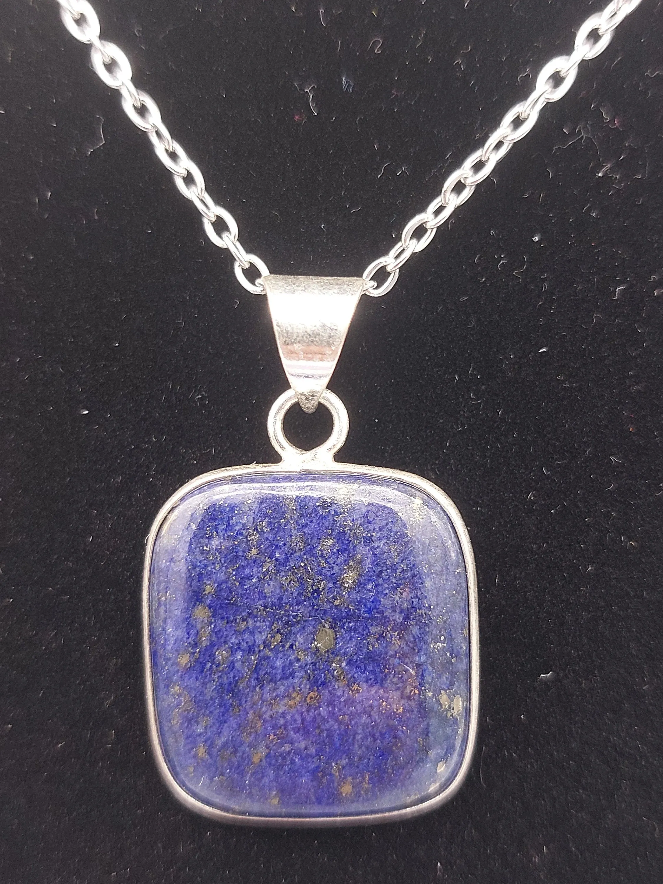 Lapis Lazouli Silver Plated Necklace
