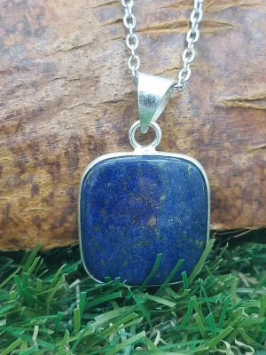 Lapis Lazouli Silver Plated Necklace