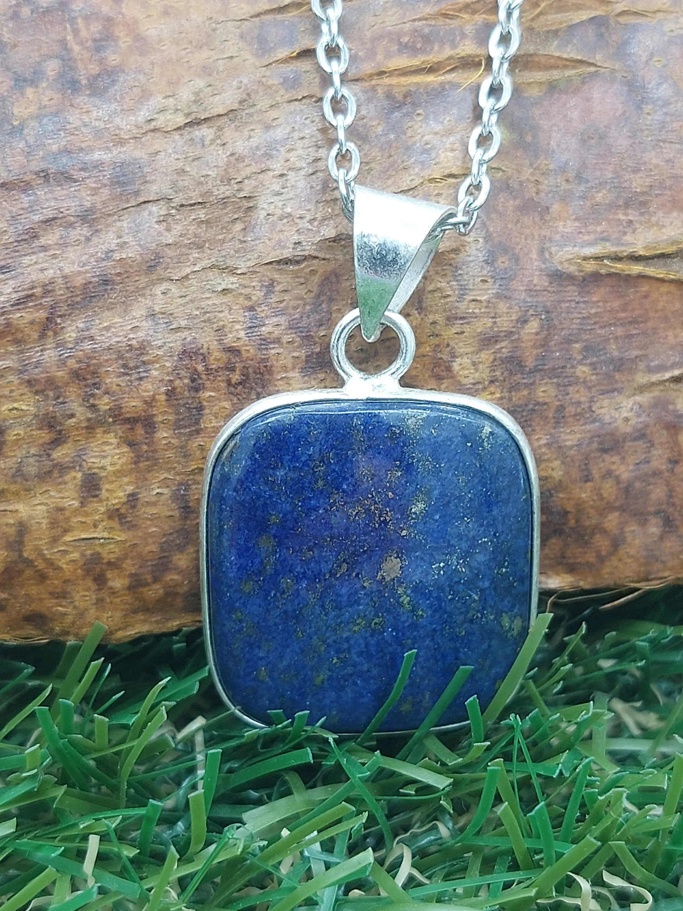 Lapis Lazouli Silver Plated Necklace
