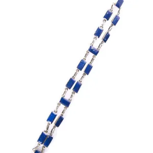 Lapis Lazuli Aruma Bracelet | Artisan Design | Crafted in the Chilean Andes