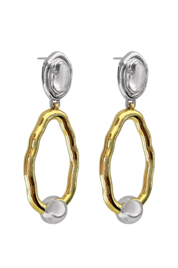 Linda Earrings Gold / Crystals Quartz