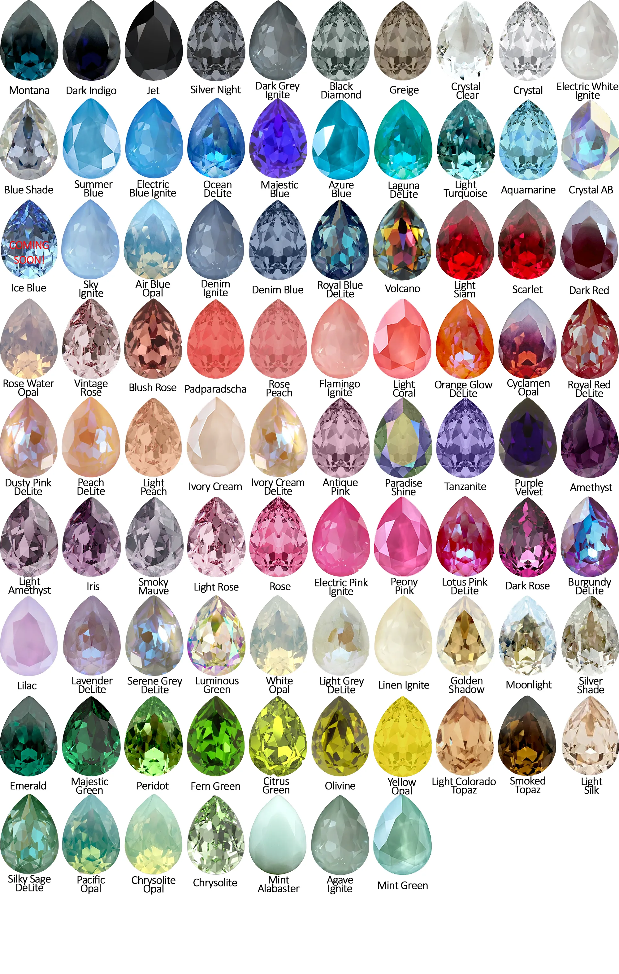 Medium Pear Clip-on Earrings