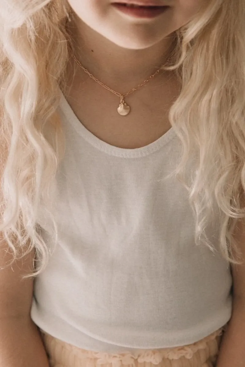 Mermaid Shell Pendant - Rose Gold