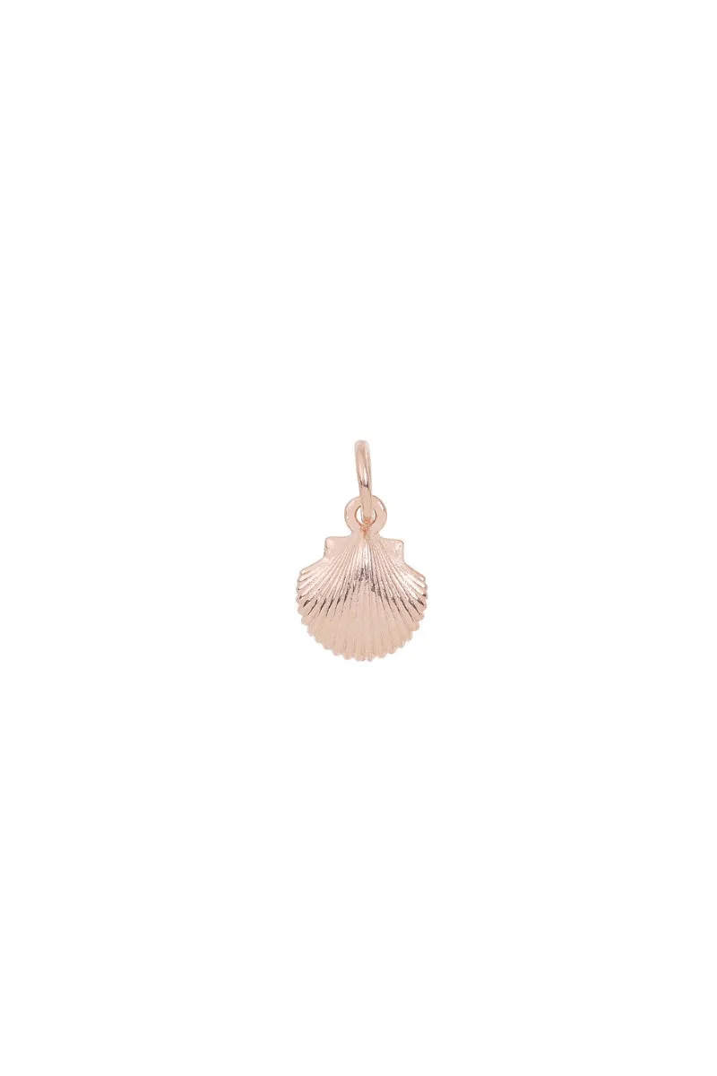 Mermaid Shell Pendant - Rose Gold