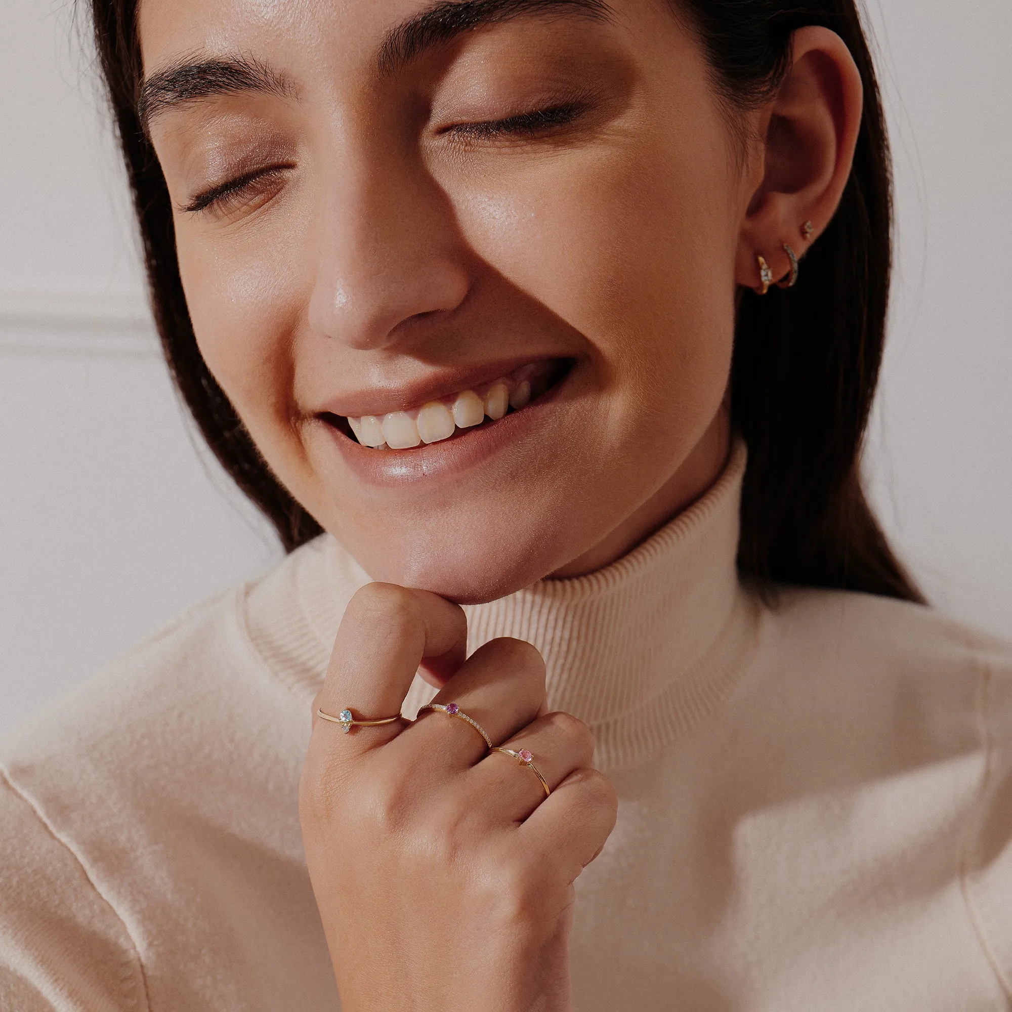 NADIA | Aquamarine and Diamond Ring