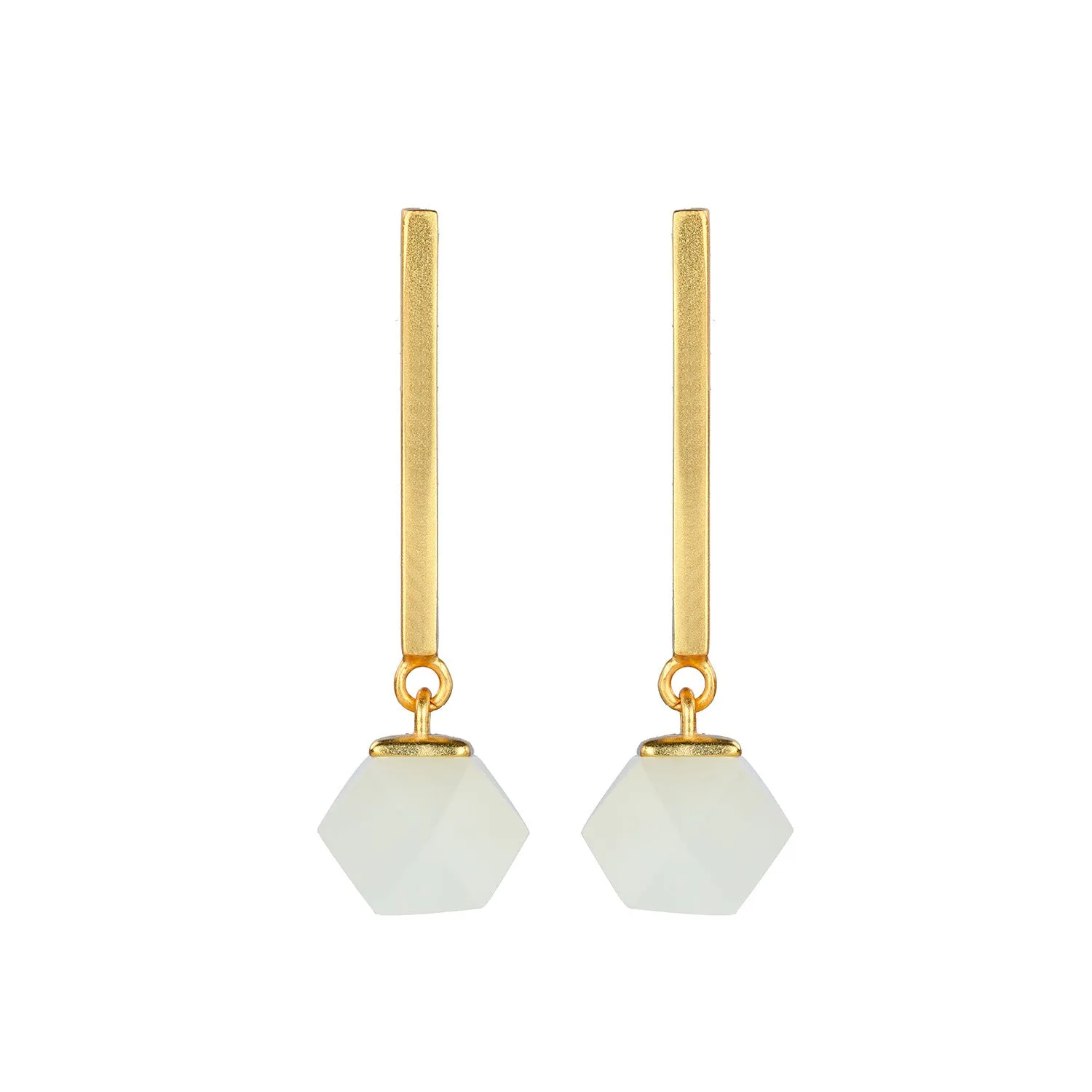 Natural Jade Earrings Nephrite Silver Earrings ZNE391