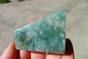 Natural Jade Rough Jadeite Raw (148g,6.1X5.4X2.7cm)