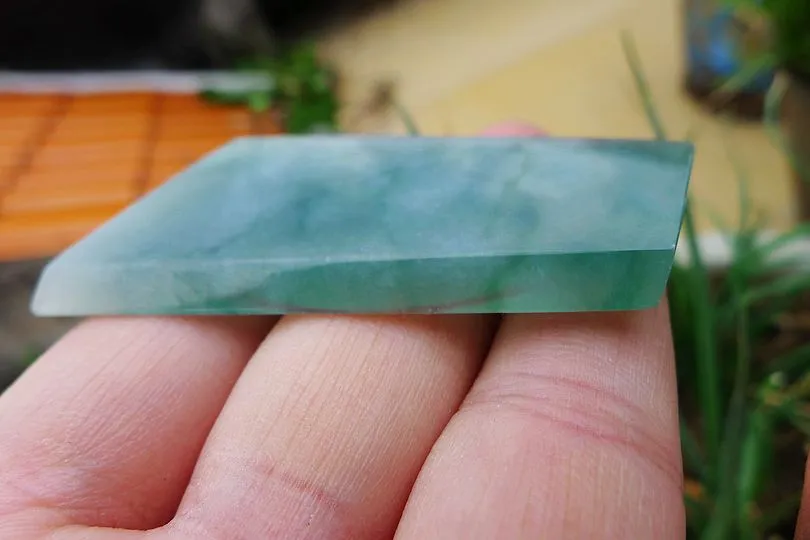Natural Jade Rough Jadeite Raw (19g,5.2X2.8X0.45cm)