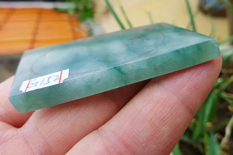 Natural Jade Rough Jadeite Raw (19g,5.2X2.8X0.45cm)