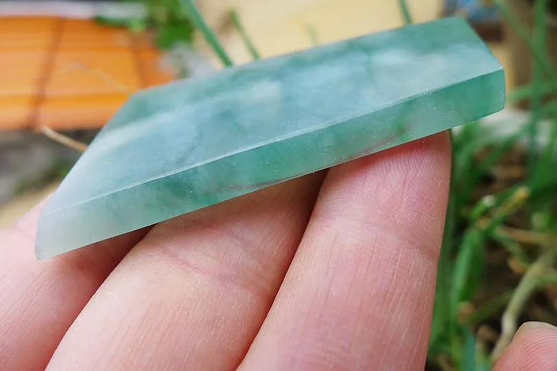 Natural Jade Rough Jadeite Raw (19g,5.2X2.8X0.45cm)