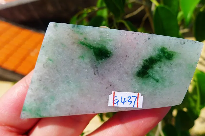 Natural Jade Rough Jadeite Raw (28g,5.7X3.8X0.45cm)