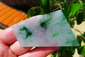 Natural Jade Rough Jadeite Raw (28g,5.7X3.8X0.45cm)