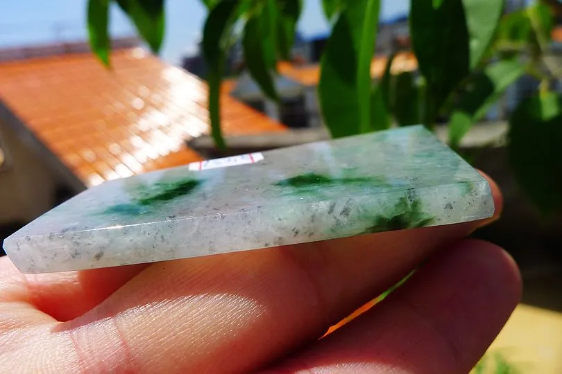 Natural Jade Rough Jadeite Raw (28g,5.7X3.8X0.45cm)