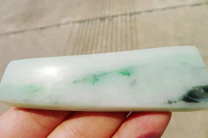 Natural Jade Rough Jadeite Raw (34g,7.7X2.5X0.65cm)