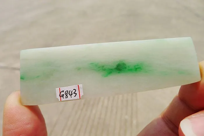 Natural Jade Rough Jadeite Raw (34g,7.7X2.5X0.65cm)