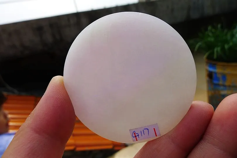 Natural Jade Rough Jadeite Raw (39g,5.4X5.4X0.5cm)