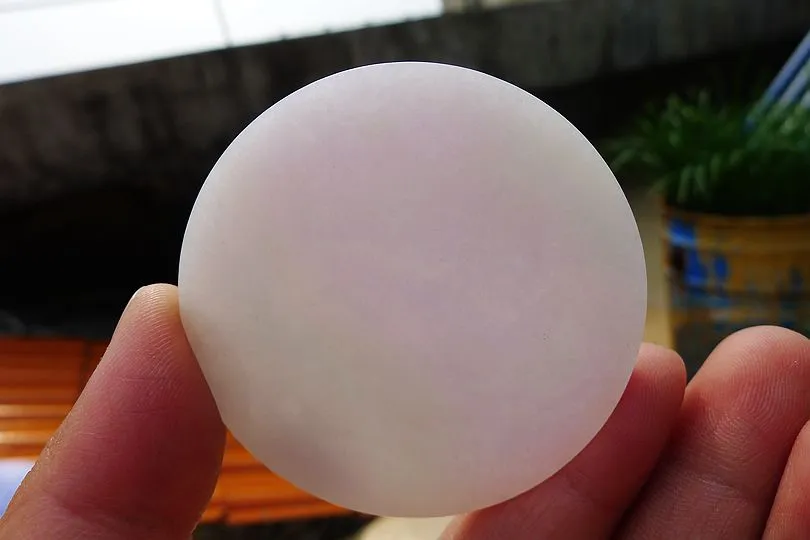 Natural Jade Rough Jadeite Raw (39g,5.4X5.4X0.5cm)