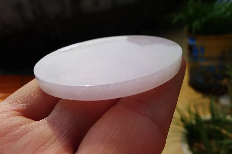 Natural Jade Rough Jadeite Raw (39g,5.4X5.4X0.5cm)