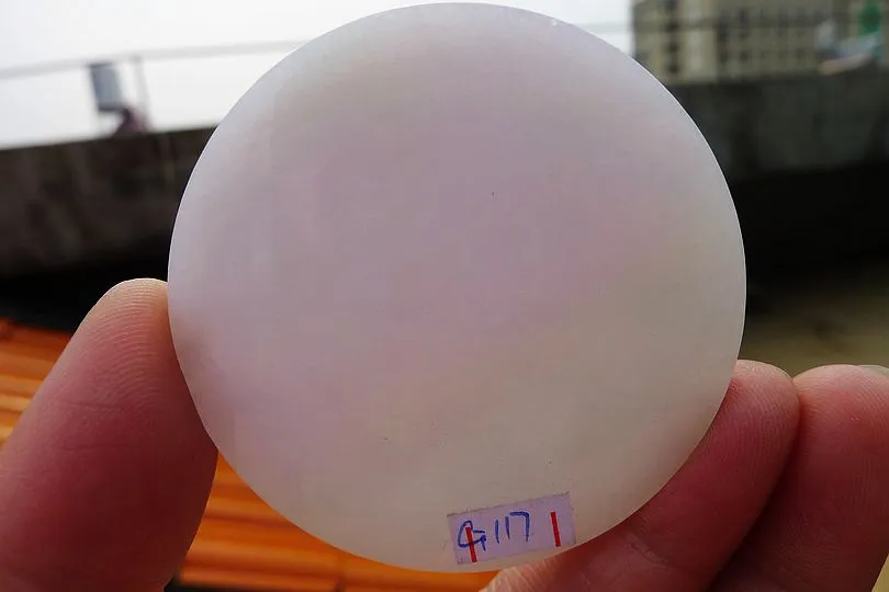 Natural Jade Rough Jadeite Raw (39g,5.4X5.4X0.5cm)