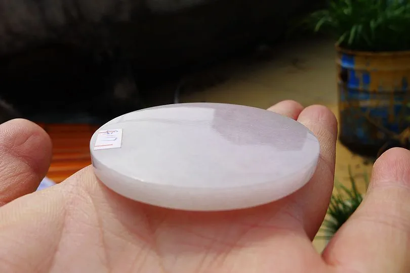 Natural Jade Rough Jadeite Raw (39g,5.4X5.4X0.5cm)