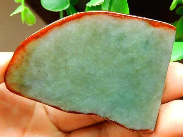 Natural Jade Rough Jadeite Raw (51g, 65X46X7.7mm)
