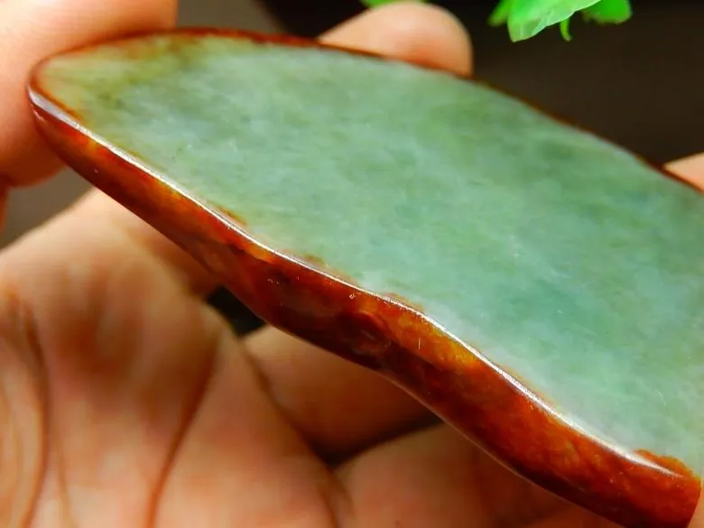 Natural Jade Rough Jadeite Raw (51g, 65X46X7.7mm)