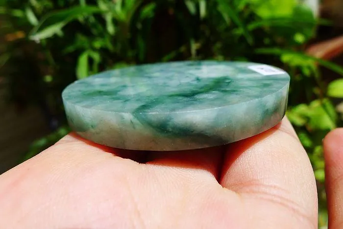 Natural Jade Rough Jadeite Raw (61g,5.65X0.7cm)