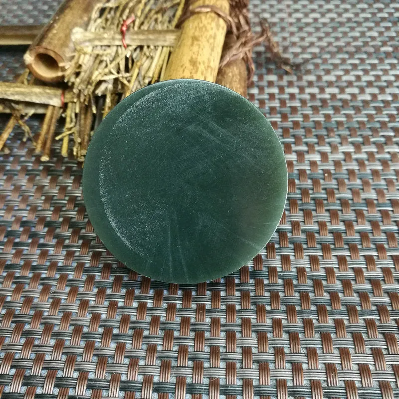 Natural Kunlun Jade Rough Nephrite Raw (105g,5.2X1.6cm)