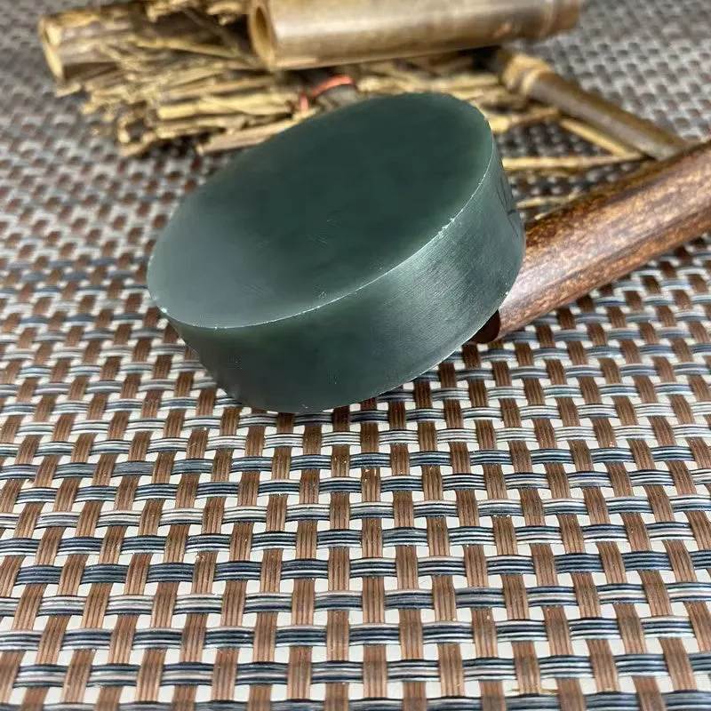 Natural Kunlun Jade Rough Nephrite Raw (113g,5.3X1.6cm)