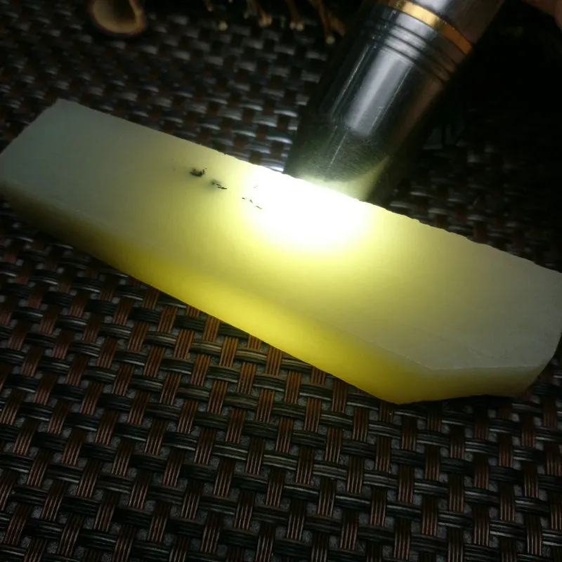 Natural Kunlun Jade Rough Nephrite Raw (115g,9.5X2.4X1.7cm)
