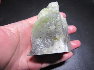 Natural Kunlun Jade Rough Nephrite Raw (221.85g, 65X65X40mm)