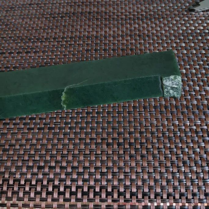 Natural Kunlun Jade Rough Nephrite Raw (24X3.2X1.6cm)
