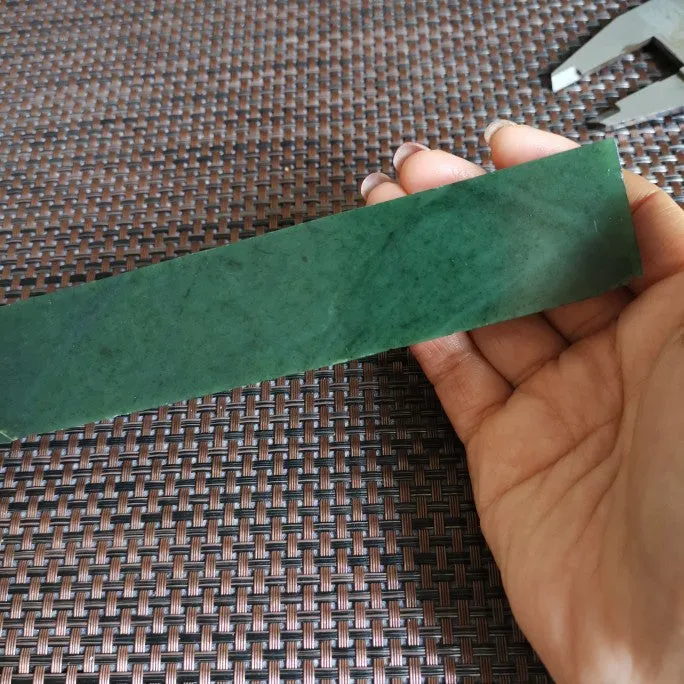 Natural Kunlun Jade Rough Nephrite Raw (24X3.2X1.6cm)