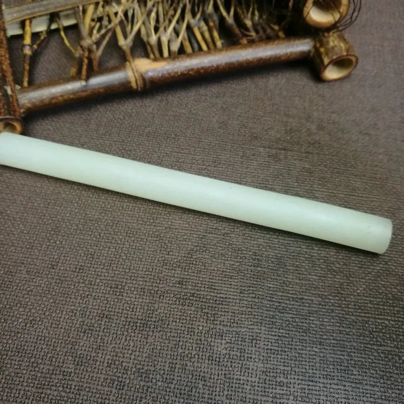 Natural Kunlun Jade Rough Nephrite Raw (35g,12.8X1.1cm)