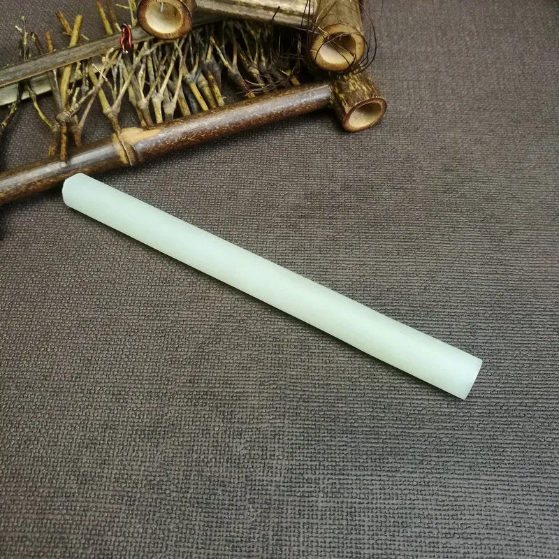 Natural Kunlun Jade Rough Nephrite Raw (35g,12.8X1.1cm)