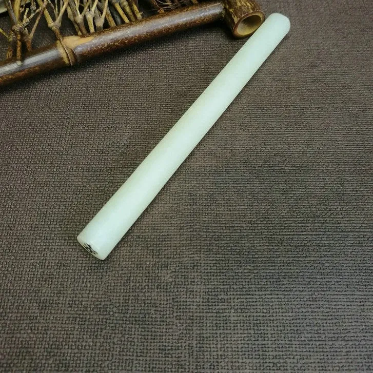 Natural Kunlun Jade Rough Nephrite Raw (35g,12.8X1.1cm)