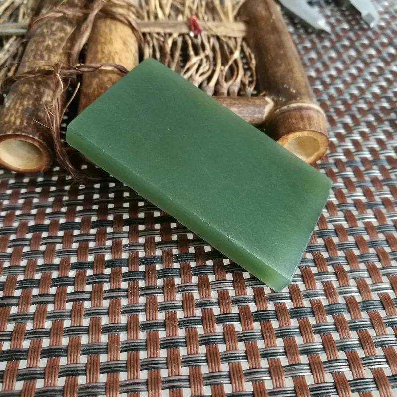 Natural Kunlun Jade Rough Nephrite Raw (39g, 6X3.6x0.6cm)