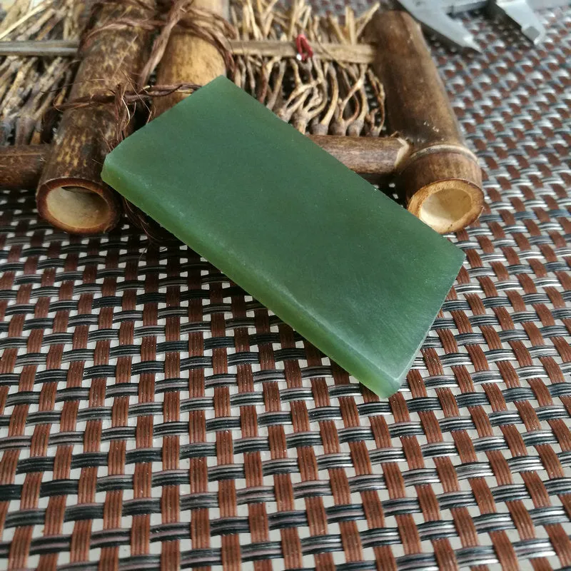 Natural Kunlun Jade Rough Nephrite Raw (39g, 6X3.6x0.6cm)