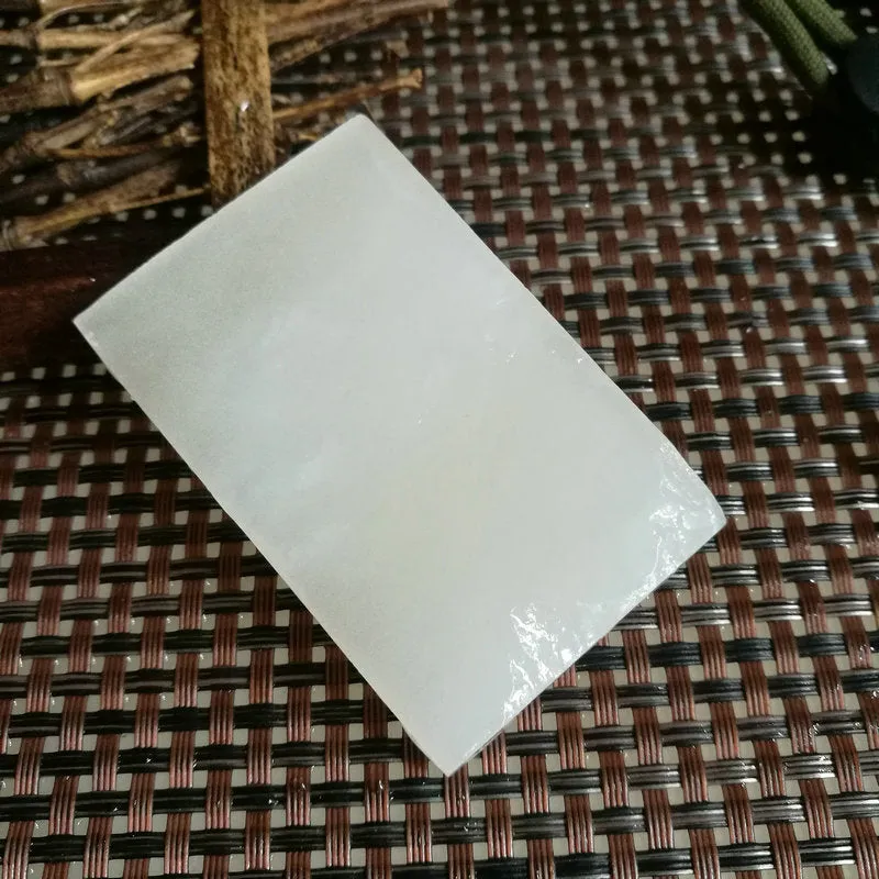 Natural Kunlun Jade Rough Nephrite Raw (45g, 6X4X0.6cm)