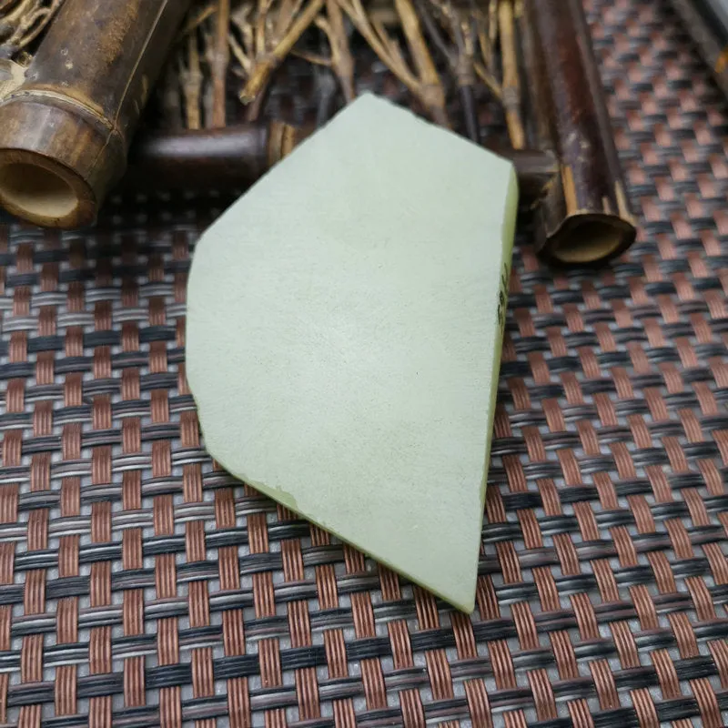 Natural Kunlun Jade Rough Nephrite Raw (54g, 6X4.2X0.8cm)